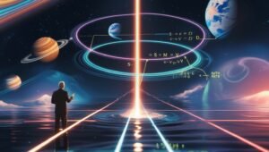 لغة الطبيعة وأحد أدلة وجود الخالق..مبدأ موبيرتوي ومسارات فاينمان. phoenix 10 a visually striking conceptual illustration showing 0